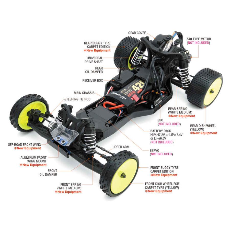 G-FORCE（ジーフォース） /GK201/Genova 2WD Buggy キット カーペット
