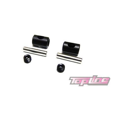 【ネコポス対応】TOP LINE（トップライン）/TCS-001/クロススパイダー（ピン付属：ピン径2mm 長さ9.8mm)　2本分入｜rc-yumekukan