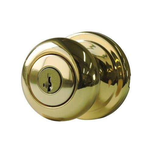 ドアノブ 鍵付 真鍮メッキ Dn 3g R C Company 通販 Yahoo ショッピング