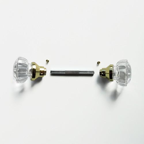 ガラスドアノブ ポリッシュブラス（単体） : R.C.Company - 通販