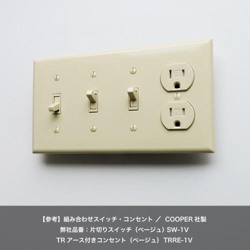 プラスチックコンビネーションプレート ベージュ 3口スイッチ2口コンセント P Cop 3 2v R C Company 通販 Yahoo ショッピング
