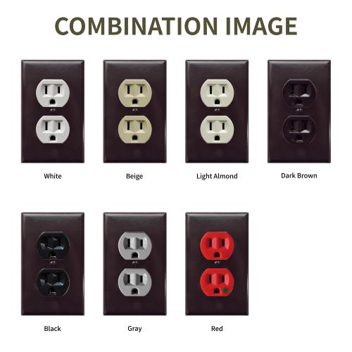 プラスチック2口コンセントプレート : R.C.Company - 通販