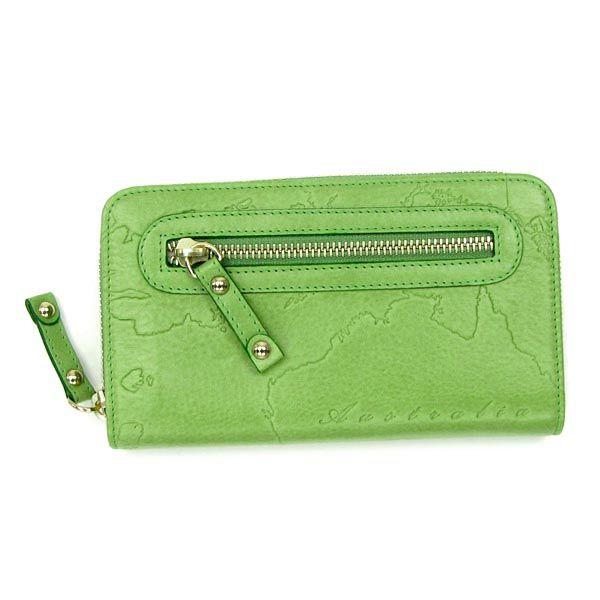 配送員設置送料無料 プリマクラッセ Primaclasse 長財布 長札 Nappa Mappa Lpa14 Portafoglio Zip Around Verde Gr 本店は Assinatura Ionline Pt