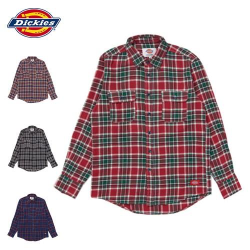 ディッキーズ Dickies 20/1 ビエラチェック シャツ 183M20WD24 トップス 長袖 チェックシャツ ネルシャツ メンズ S M L Xl
