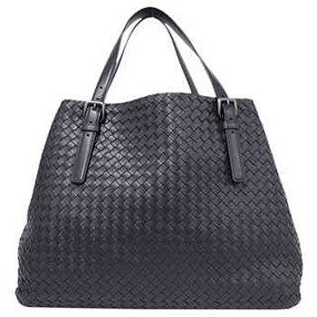 【2012年春夏新作】ボッテガヴェネタ(bottega veneta) 272154 v0016 8175 ナッパ トートバッグ(ブラック) 【正規品】｜rcmdfa