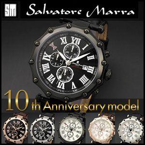 Salvatore Marra サルバトーレマーラ 10周年記念モデル GD-SM1010 メンズクォーツ日本製ムーブメント 腕時計 メンズ｜rcmdfa
