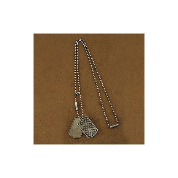競売 J8400 8111 ネックレス ダブルプレート アクセサリー Gucci グッチ ラッピング無料サービス メンズアクセサリー Www Homerenovationwi Com