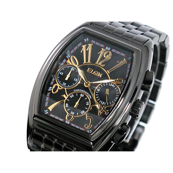 大人気の エルジン FK1215B-B 腕時計 クロノグラフ ELGIN 腕時計