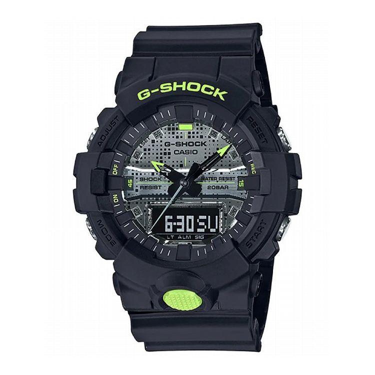 国内正規品 G-SHOCK Gショック GA-800DC-1AJF カシオ CASIO ジーショック メンズ アナログ ブラック 20気圧防水 無機ガラス 樹脂ベルト｜rcmdfa