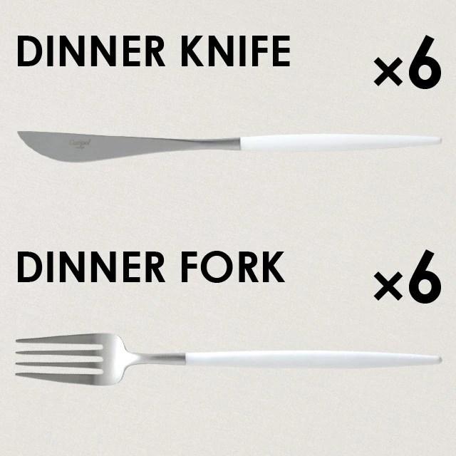 人気ショップが最安値挑戦 Cutipol クチポール 24pcs Set マットホワイト Goa ゴア カトラリー スタイリッシュ ナイフ フォーク スプーン ティースプーン 送料無料 Www Simon Page Com