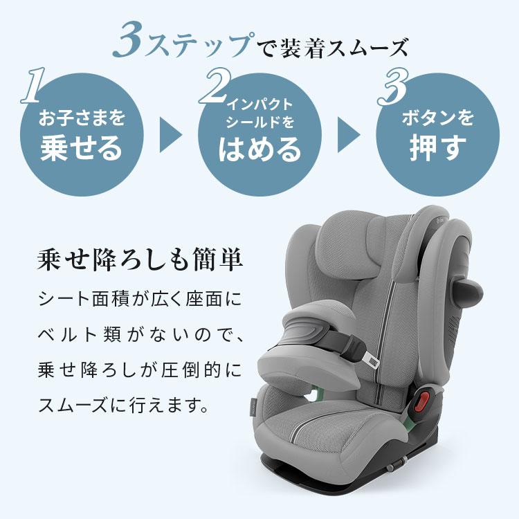 レビュー報告で専用保護マット パラスG3 正規品 メーカー3年保証 サイベックス ジュニアシート チャイルドシート ジュニアシート パラス 車 シート 代引不可の画像