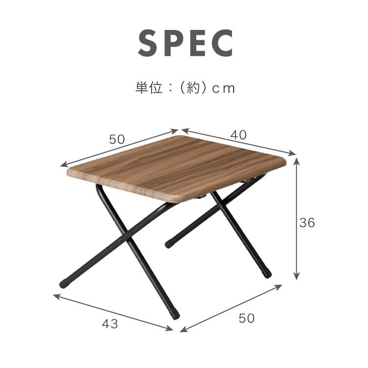 折畳テーブル Sサイズ 幅50cm 高さ36cm 折りたたみテーブル デスク 机 サイドテーブル 折りたたみデスク フォールディングテーブル 折りたたみ式 代引不可｜rcmdhl｜02