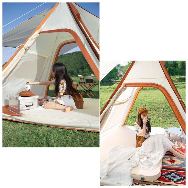 2年保証 ティピーテント 2~3人用 235cm×235cm テント ティピー ワンポールテント ソロキャンプ 1人 2人 3人 一人 二人 三人 耐水圧 防水 3000mm 代引不可_14