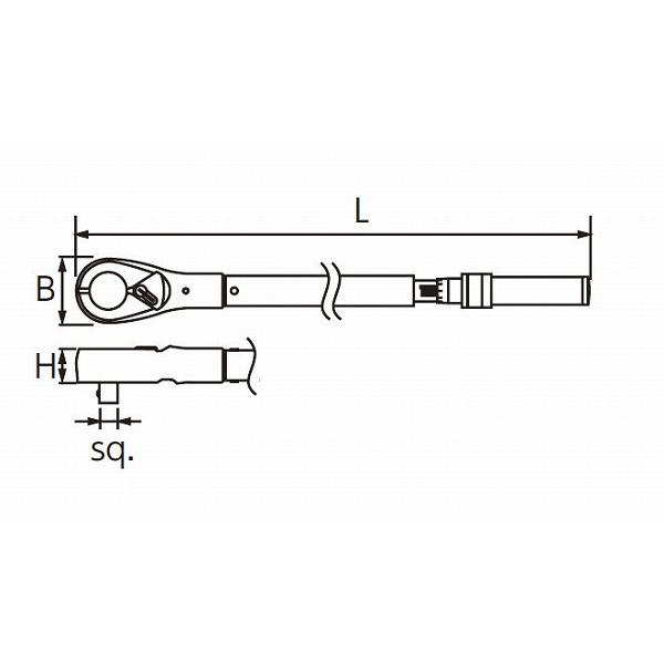 KTC 京都機械工具 差込角12.7SQ プレセット型トルクレンチ10-50NM CMPC0504 代引不可