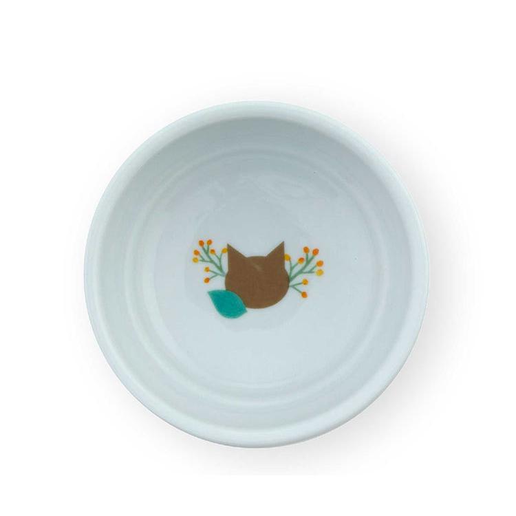 猫壱（necoichi） 猫用 脚付フードボウル プチ ボタニカルガーデン