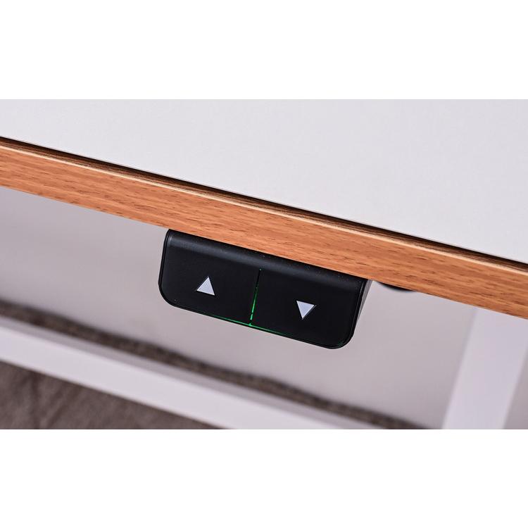 電動昇降デスク 幅100cm 引き出し2個 クランプ固定式コンセントタップ 小物収納 メッシュトレー 高さ調節可能 テレワーク 勉強机 学習机 代引不可_5