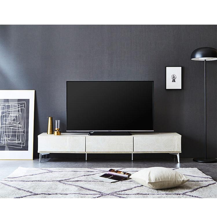 テレビ台 幅180 奥行40 高さ35 完成品 大理石調 ホワイト テレビ台 幅180 奥行40 高さ35 完成品 大理石調 ホワイト