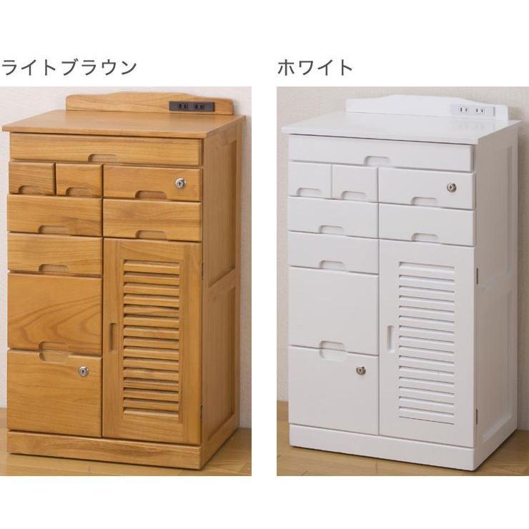 キャビネット 引き出し付き 引き出し多め 鍵付き 幅48cm キャスター付き コンセント付き 引出しいっぱい鍵付きキャビネット 代引不可 3h Kp 5348 リコメン堂ホームライフ館 通販 Yahoo ショッピング