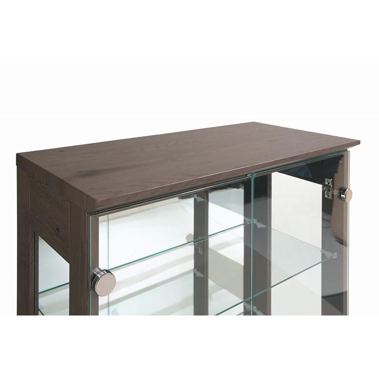 バルム140 コレクションボード 幅139cm 奥行31cm 高さ83cm 完成品 リビングボード コレクションラック 飾棚 収納 ガラス フィギュア_5
