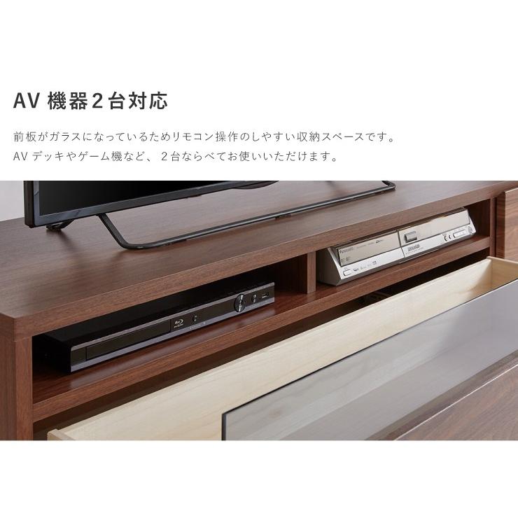 テレビ台 テレビボード 幅175 国産 完成品 大川家具 木製 ローボード ウォールナット柄 リビング収納 コンセント付き TV台 日本製 代引不可｜rcmdhl｜14