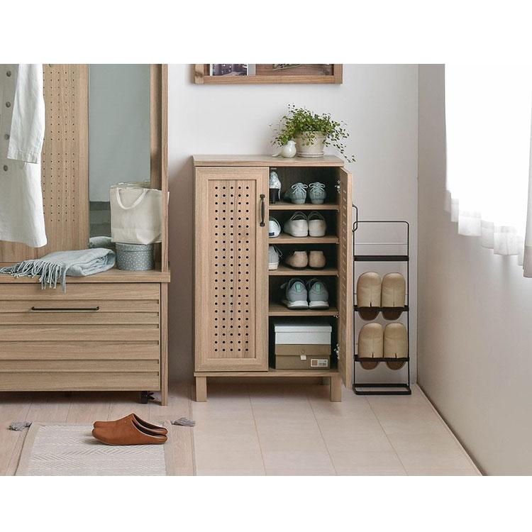 ジェンカシューズボックス GK95-60 GN グレーナチュラル 幅58cm