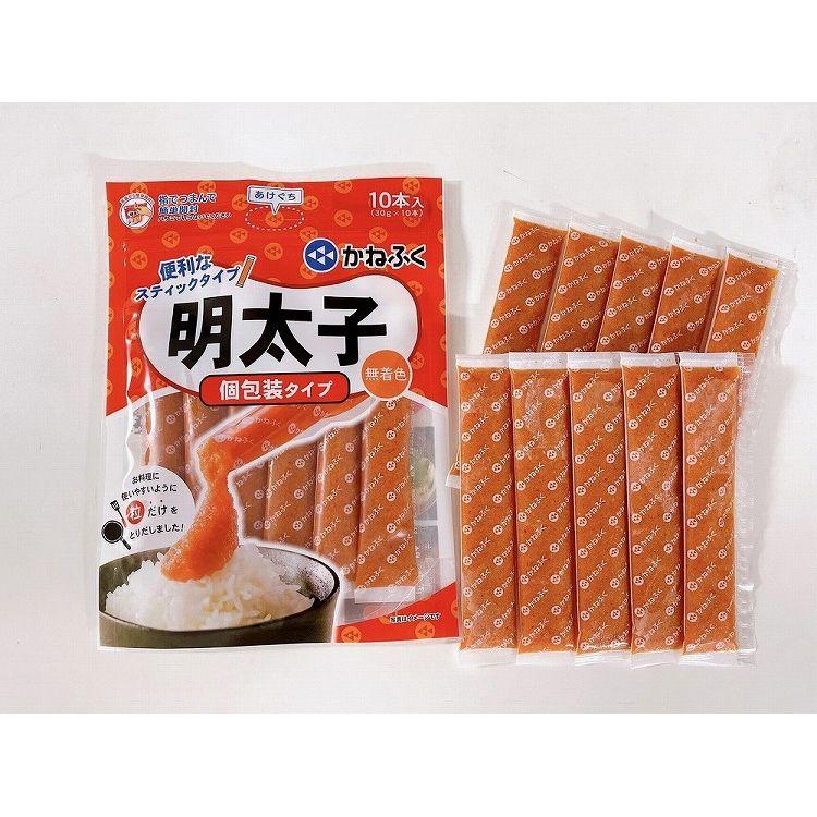 お中元 かねふく 無着色辛子めんたいこ個包装スティックタイプ4袋