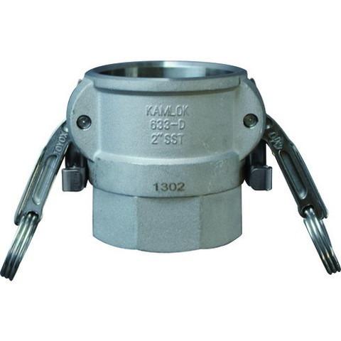 トヨックス 633-DBL カムロック ツインロックタイプカプラー メネジ ステンレス 3/4インチ SST 633DBL34SST 代引不可