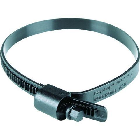 HCL 樹脂製ホースバンド Ezyclamp 締付径25.0~125.0mm 対辺8.0mm ナイロン66 PWD13125SCPA66BK 代引不可