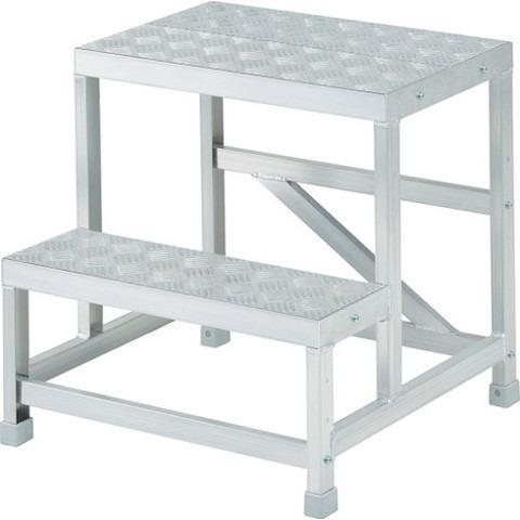 ハセガワ ライトステップ DBS型 縞板タイプ 2段 0.6m 17831 DBS2646 組立品 組立設置不可 代引不可