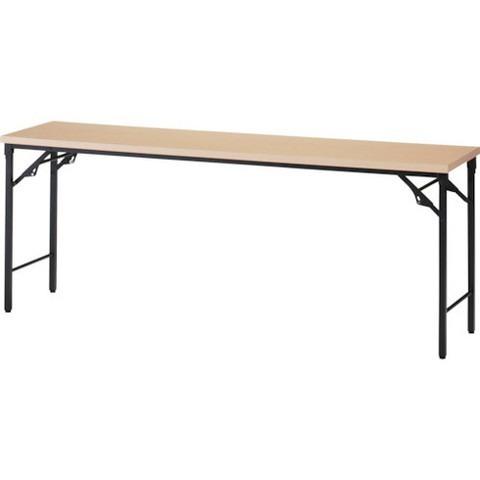 ブランド登録なし - TRUSCO トラスコ 折リタタミ円卓会議一覧表 900X450XH700 棚板有りの実 自然的 TST0945C 代引不可 オフィス家具-テーブルチェアセット