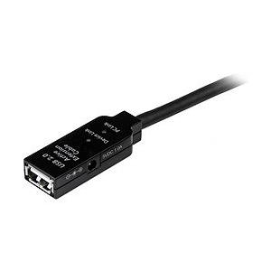 StarTech USBケーブル/A-A/10m/USB 2.0/アクティブ延長/オス メス/BK USB2AAEXT10M オフィス 住設用品 OA用品 ケーブル 代引不可_1
