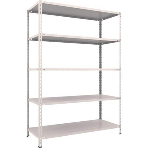 TRUSCO トラスコ 軽量棚 中棚ボルトレス型1500X600X2100 5段 ネオグレー L75W15 組立品 組立設置不可 代引不可