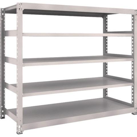 TRUSCO トラスコ M3型中量棚 1800X721XH1500 5段 単体 ネオグレー M35675 組立品 組立設置不可 代引不可