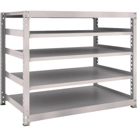 TRUSCO トラスコ M3型中量棚 1500X921XH1200 5段 単体 ネオグレー M34595 組立品 組立設置不可 代引不可