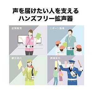 オーディオテクニカ ハンズフリー拡声器 ATPSP404 安全用品 安全用品 拡声器 代引不可の画像