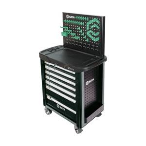 SATA 7段ローラーキャビネット 黒 SATA社 手作業工具 工具セット キャビネットタイプ A95107-BL 代引不可_3