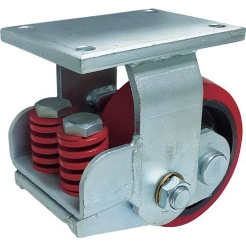 SAMSONG スプリング機能付キキャスター 固定150mm 耐荷重900kg TP7561RPCIBB 代引不可