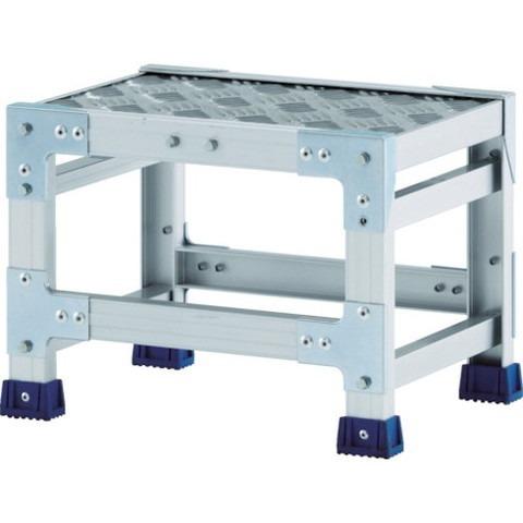 アルインコ 作業台 天板縞板タイプ 1段 天板寸法500×400mm 高0.3m CSBC135S 組立品 組立設置不可 代引不可