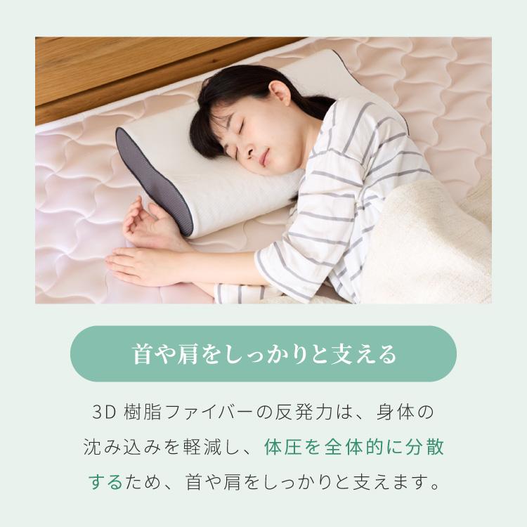 樹脂ファイバー枕 低め 約30×50cm Neck Therapy 整体師が勧める 洗える