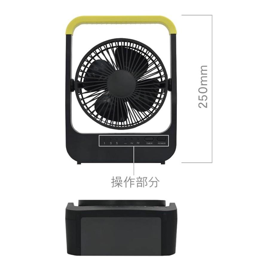 トップランド どこでもFANTASTIC 扇風機 ホーム&アウトドア 卓上扇風機