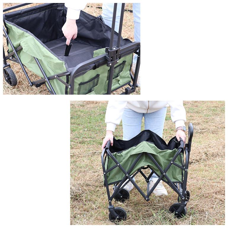 FOLDER FOLDING 未使用 キャンプ 釣り 通勤 通学 レジャー 折りたたみ ガーデンワゴン 65L ガーデンキャリー 海 アウトドア 荷物