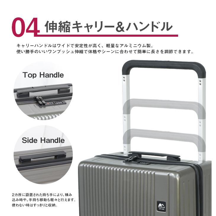 スーツケース Mサイズ 65L ポリカーボネート TSAロック キャリーケース