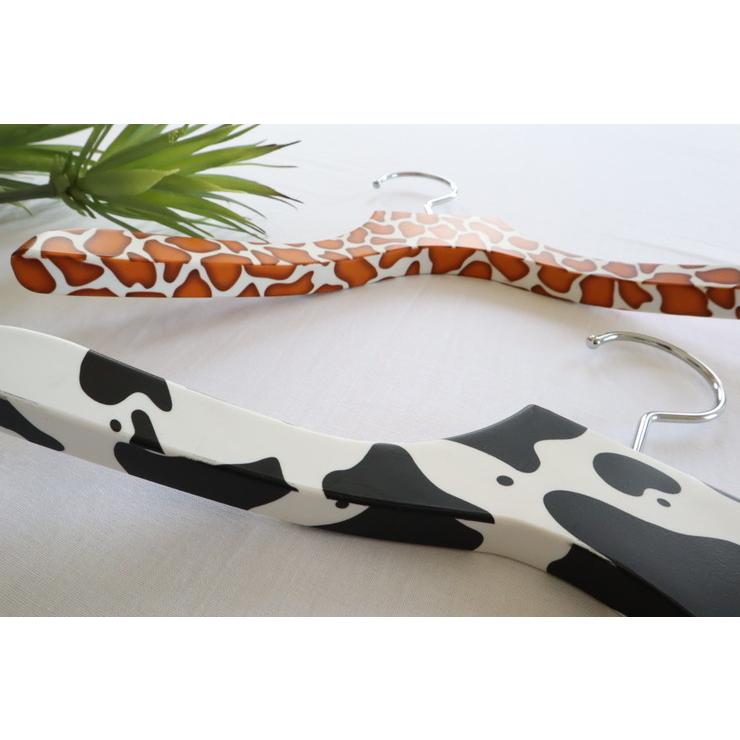 計6本セット バルミーハンガー Balmy Hanger キッズ トップス用 2色セット ウシ柄\u0026キリン柄の画像