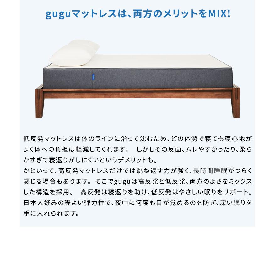 gugu sleep（グーグースリープ） 45日間返品保証付き マットレス 