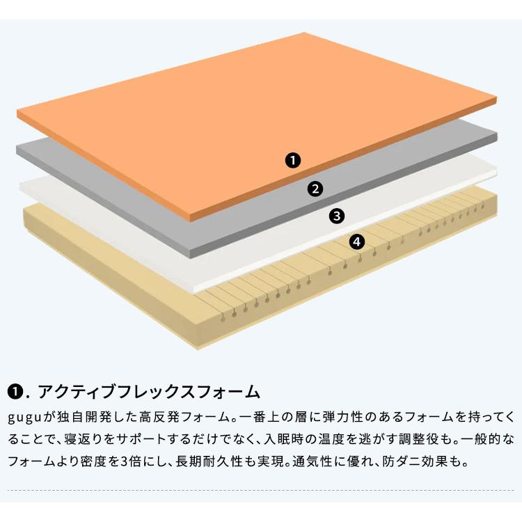 gugu sleep（グーグースリープ） 45日間返品保証付き マットレス 