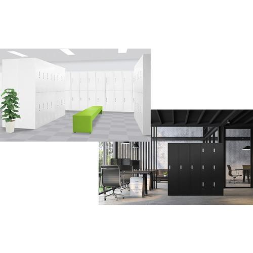 K1123BY] 生興 8人用 スチールロッカー 4列2段 カギ付 SKL-8 ※法人様