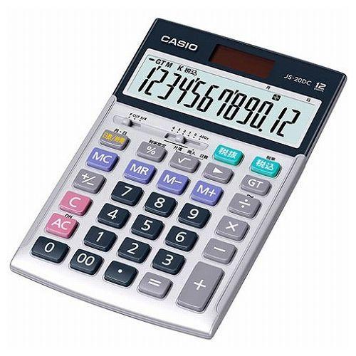 カシオ計算機 CASIO 実務電卓 日数&時間計算タイプ ジャストタイプ12桁 JS-20DC-N 代引不可｜rcmdhl