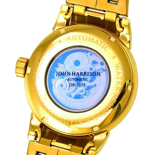 J.HARRISON メンズウォッチ GOLD RUSH ドラゴン付き手巻&自動巻腕時計 ブラック JH-2073GBの画像