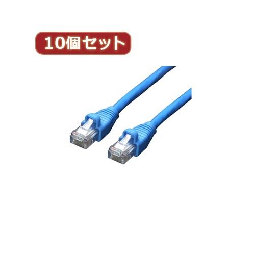 変換名人 10個セット LANケーブル CAT6 10.0m LAN6-CA1000X10 パソコン パソコン周辺機器 変換名人