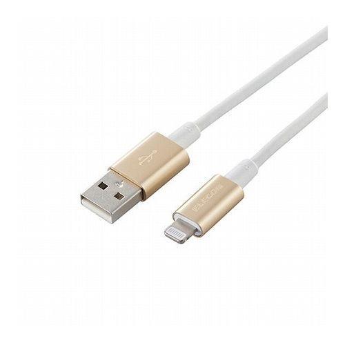 5個セット エレコム Lightningケーブル/準高耐久/アルミコネクタ/1.0m/ゴールド MPA-UALPS10GDX5 代引不可